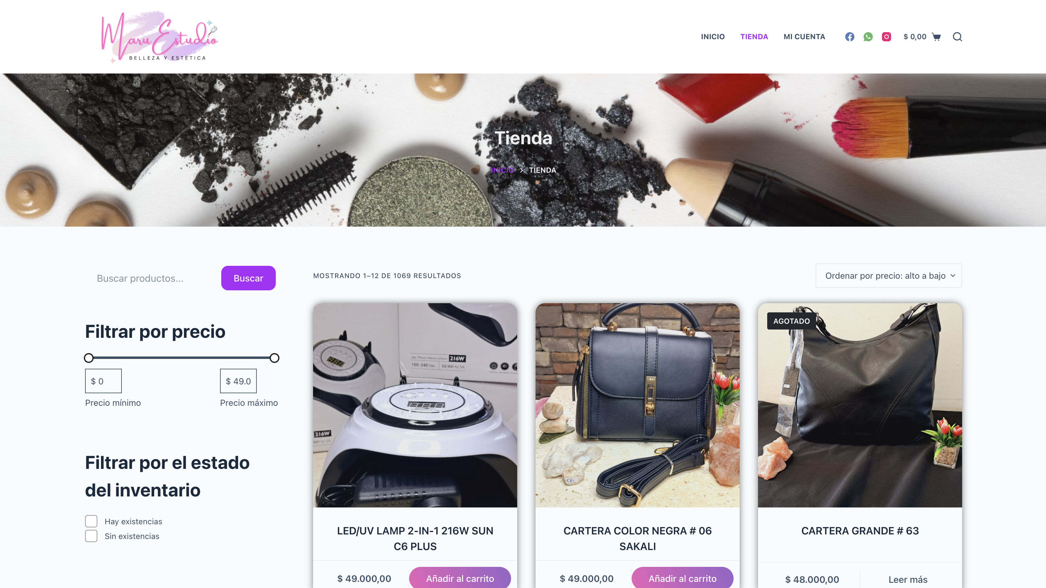 E-commerce MaruStudio (WooCommerce) screenshot 1